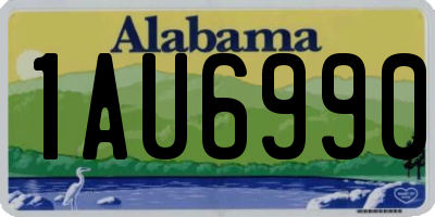 AL license plate 1AU6990