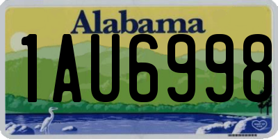 AL license plate 1AU6998