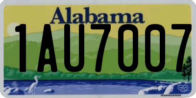 AL license plate 1AU7007