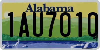 AL license plate 1AU7010