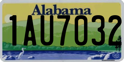 AL license plate 1AU7032
