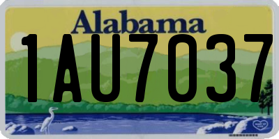 AL license plate 1AU7037