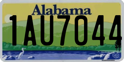 AL license plate 1AU7044