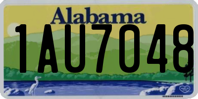 AL license plate 1AU7048