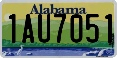 AL license plate 1AU7051