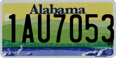 AL license plate 1AU7053