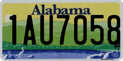 AL license plate 1AU7058