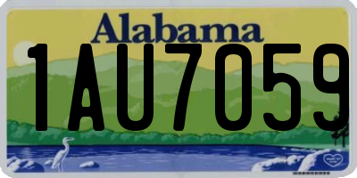 AL license plate 1AU7059