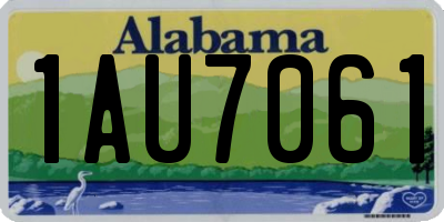 AL license plate 1AU7061