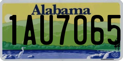 AL license plate 1AU7065