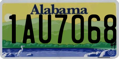 AL license plate 1AU7068