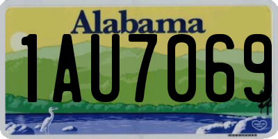 AL license plate 1AU7069