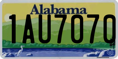 AL license plate 1AU7070