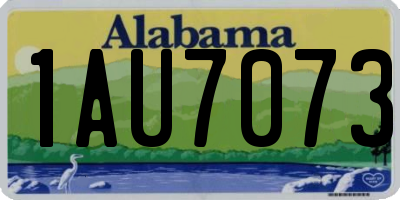 AL license plate 1AU7073