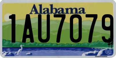 AL license plate 1AU7079