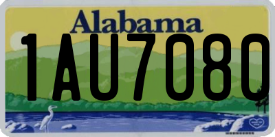 AL license plate 1AU7080