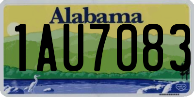 AL license plate 1AU7083