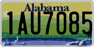 AL license plate 1AU7085