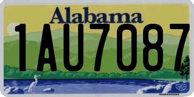 AL license plate 1AU7087