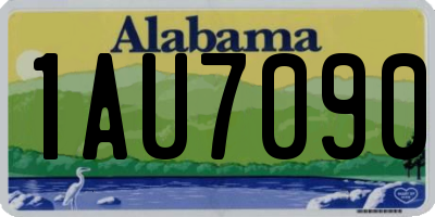 AL license plate 1AU7090