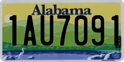 AL license plate 1AU7091