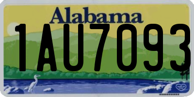 AL license plate 1AU7093