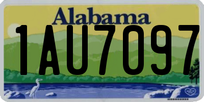 AL license plate 1AU7097