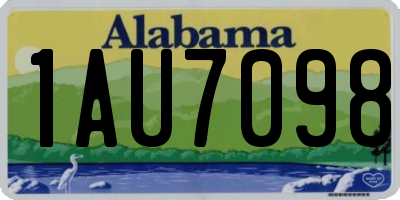 AL license plate 1AU7098