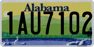 AL license plate 1AU7102