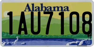 AL license plate 1AU7108