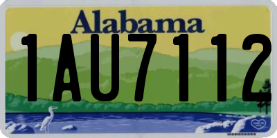 AL license plate 1AU7112