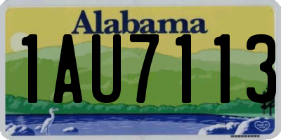 AL license plate 1AU7113