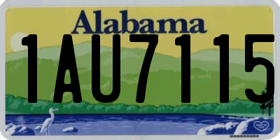 AL license plate 1AU7115