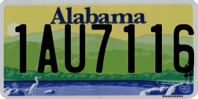 AL license plate 1AU7116