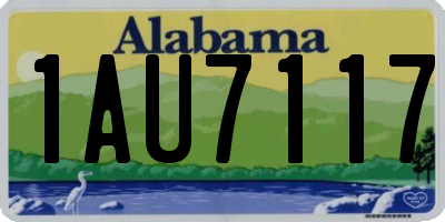 AL license plate 1AU7117