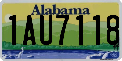 AL license plate 1AU7118