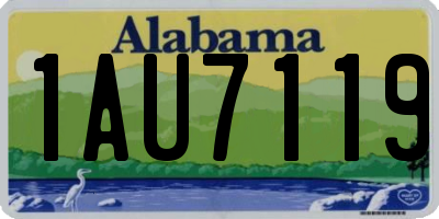 AL license plate 1AU7119