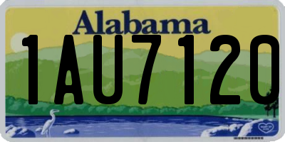 AL license plate 1AU7120