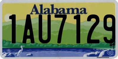 AL license plate 1AU7129