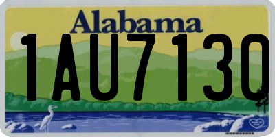 AL license plate 1AU7130
