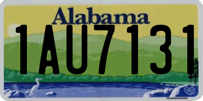 AL license plate 1AU7131