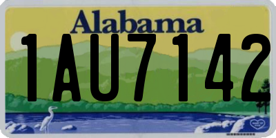 AL license plate 1AU7142