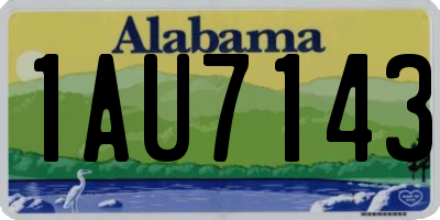 AL license plate 1AU7143