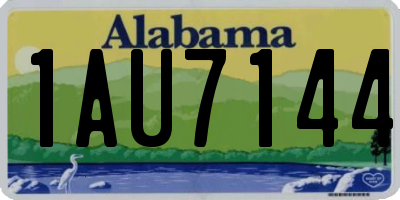 AL license plate 1AU7144