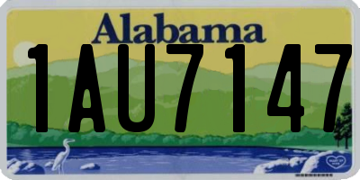AL license plate 1AU7147