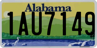 AL license plate 1AU7149