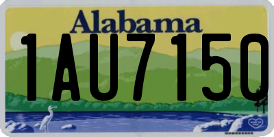 AL license plate 1AU7150