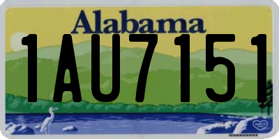 AL license plate 1AU7151