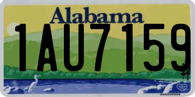 AL license plate 1AU7159