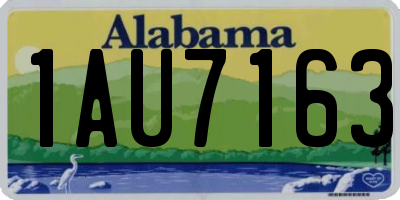 AL license plate 1AU7163